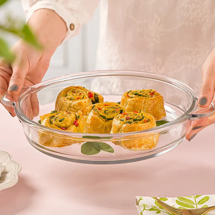 Crystal Bake 1.9 Liter Ovenware Dish Serving Tray