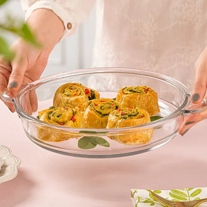 Crystal Bake 1.9 Liter Ovenware Dish Serving Tray