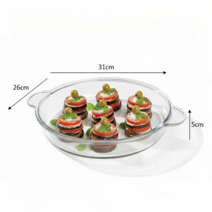 Crystal Bake 1.9 Liter Ovenware Dish Serving Tray