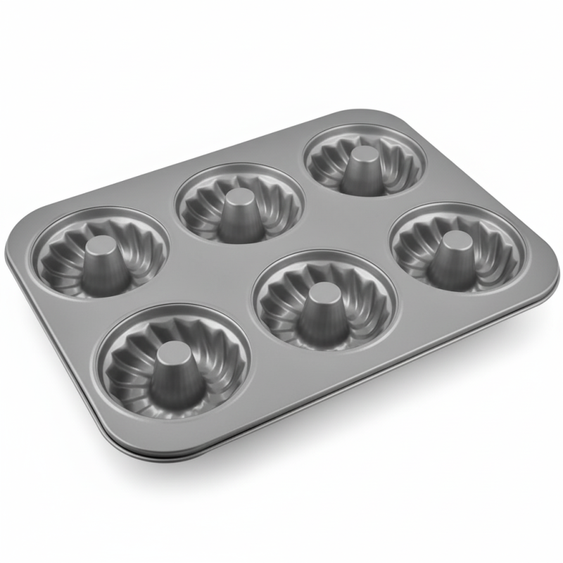 6-Cup Donut Pan — Heavy-Duty Non-Stick Baking Mold
