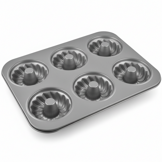 6-Cup Donut Pan — Heavy-Duty Non-Stick Baking Mold
