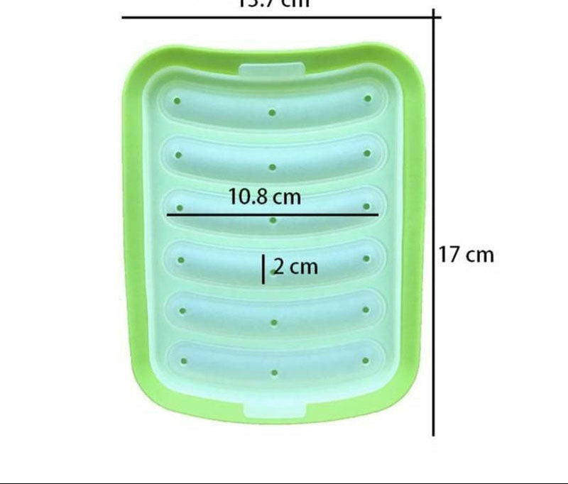 Silicone Chicken Seekh Mold With Lid